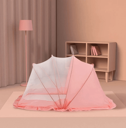 Moustiquaire lit bébé rose