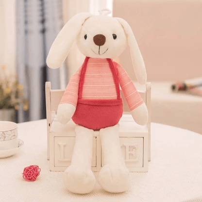 Lapin en peluche rouge