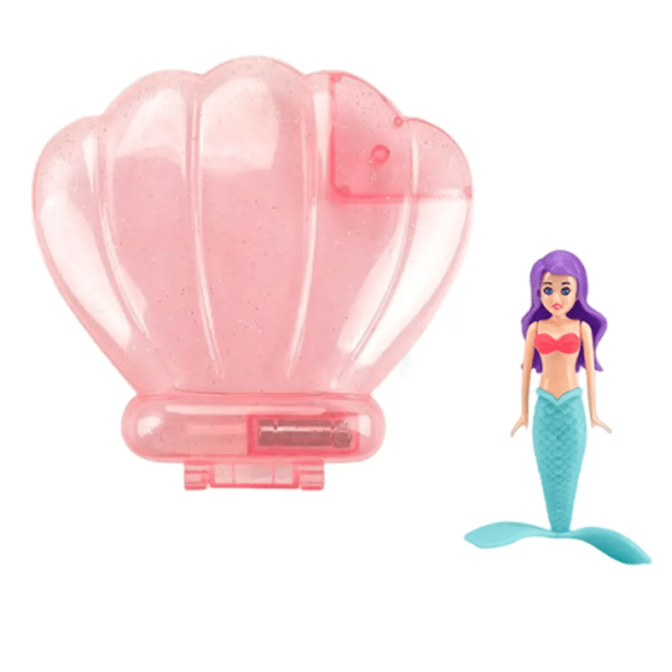 Jouet de bain transparent rose