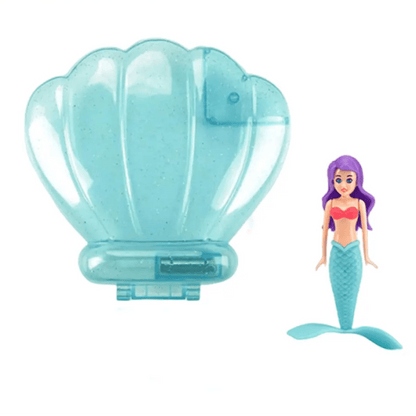 Jouet de bain transparent bleu