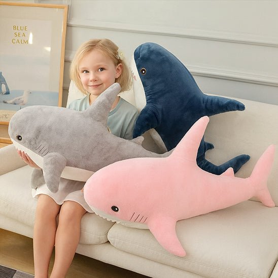 Peluche requin trois teintes