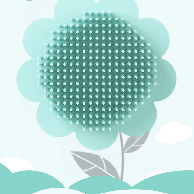 Brosse cheveux pour bébé verte