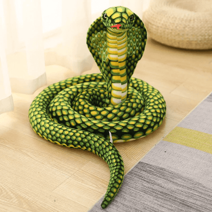 Peluche serpent vert