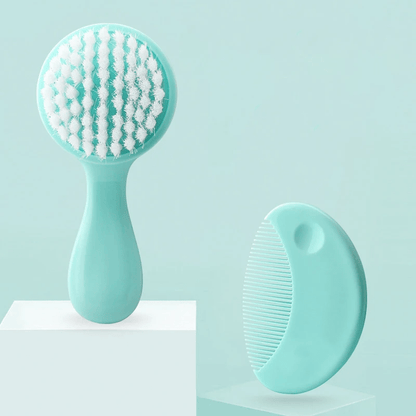 Brosse cheveux pour bebe verte