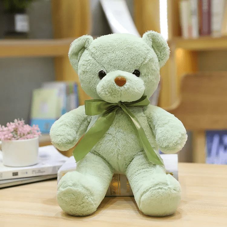 Ours en peluche vert